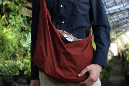 Cloak slim-bag, marsala color